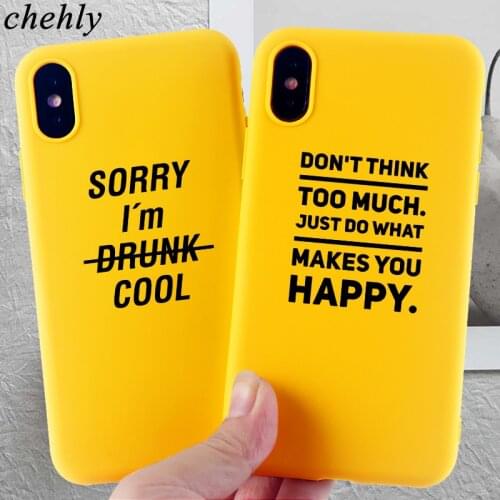 Funny Phone Case for IPhone 6s 7 8 11 12 Mini Plus Pro X XS Max XR SE Letters Cases Soft Silicone Fitted Back Accessories Covers
