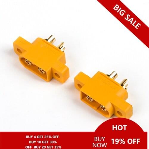 20pcs/lot AMASS XT60E-M Male Plug Connector for FPV Racing Models Multicopter Fixed Board DIY Spare Part
