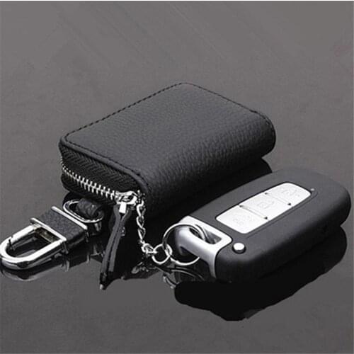 2021 80% HOT SALES!!! Car Key Wallet Key Holder Organizer Keychain Zipper Key Case Bag Pouch Purse