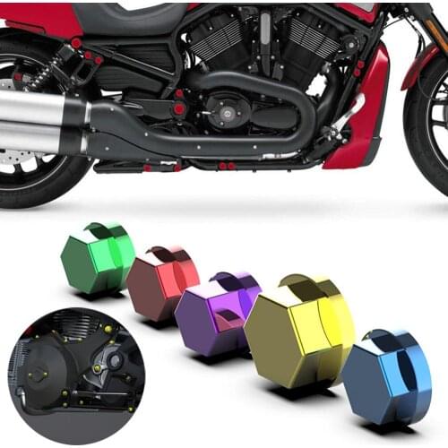 30Pcs Universal Motorcycle Modification Accessories Head Screw Nut Cap Cover Decorative Parts