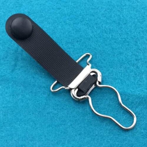 500 pcs/lot) 25mm Metal+Plastic Garter Clips Removable buckle Garment Accessories Stockings clip 2 color