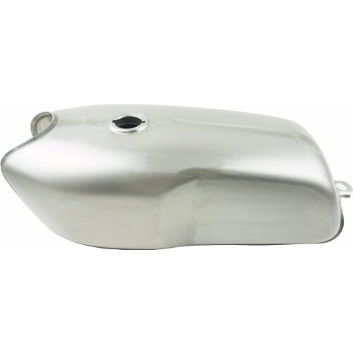 9L/2.4Gal Vintage Cafe Racer Gas Tank Universal Motorcycle Fuel Tank Bare Steel with Thick Iron Cap Switch for YAMAHA RD50 RD350