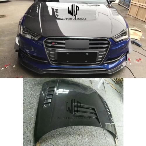 A3 High Quality Carbon Fiber Front Engine Hood Bonnets Covers for Audi A3 S3 RS3 car body kit 13-UP