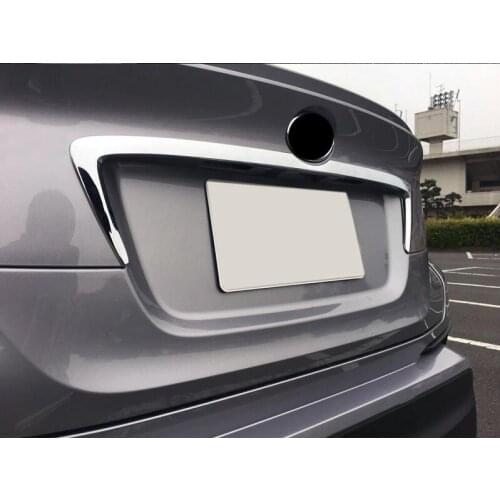 ABS Chrome Rear Trunk Lid Moulding Cover Trims 1PC For Toyota C-HR C HR 2016 2017 car accessories