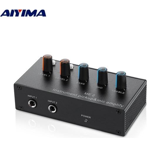 AIYIMA Audio Dynamic Microphone Amplifier Board Mic Amplify Treble Midrange Bass Speaker Musical Instrument Guitar Pickup DIY