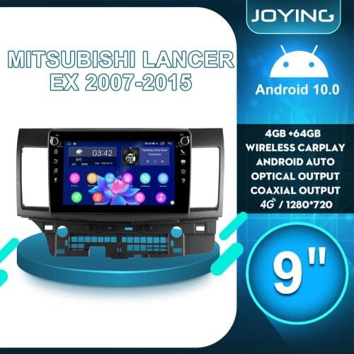 9"Autoradio Android 10 Car Radio Stereo 4GB 64GB Head Unit Cassette Multimeida Player Carplay For Mitsubishi Lancer EX 2007 2015