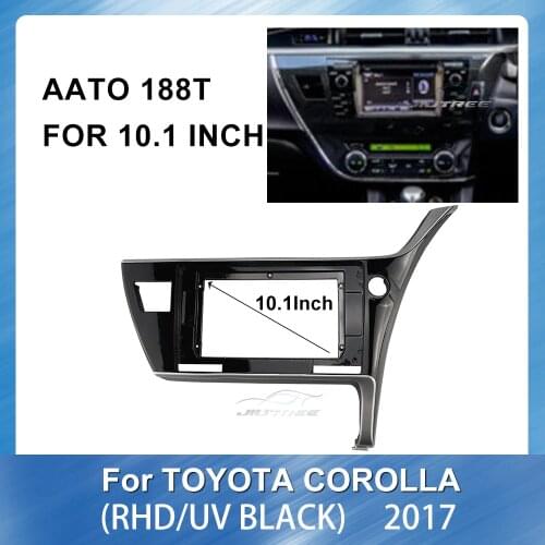 Car DVD Only Frame Audio Fitting Adaptor Dash Trim Facia Panel For TOYOTA Corolla 2017 RHD Car dvd frame Adaptor Panel in-dash