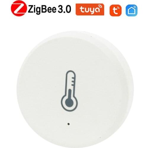 4/1 Pcs Tuya Zigbee Temperature Humidity Sensor Detector Home Hygrometer Thermometer Support Alexa Google Home Smart Home