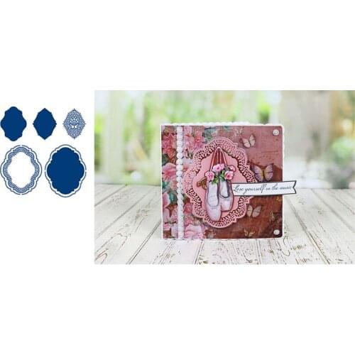 Mothers day various shapes of lace flower cutting mold scrapbook diary decoration embossing template DIY greeting card Albums