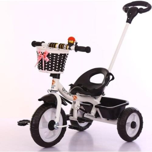 Infant Shining Baby Tricycle Ride on Toys 4 In 1 Three Wheels Stroller Children Bike Seat Multi-function for 1-6Y Children