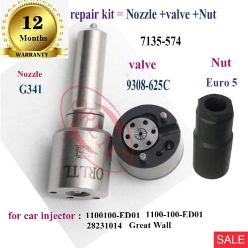 REPAIR KITS (7135-574) NOZZLE G341 L341PBD/PRD INJECTOR VALVE 9308-625C Nut FOR ED01 1100100-ED01 28231014 1100-100-ED01