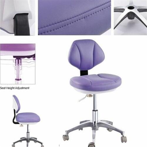 Brand Dental Chair Microfiber Leather Medical Doctor Stool Dentist Nurse Mobile