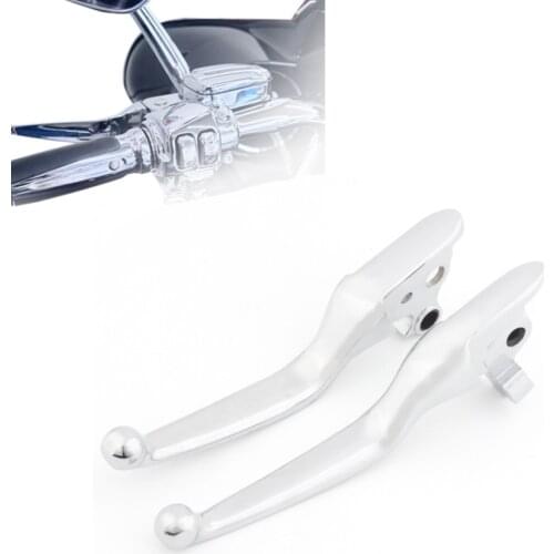 Chrome Motorcycle Aluminum Brake Clutch Handlebar Hand Levers For Harley Touring Road Glide Road King FLHR FLHRC FLHX FLTR FLHTC