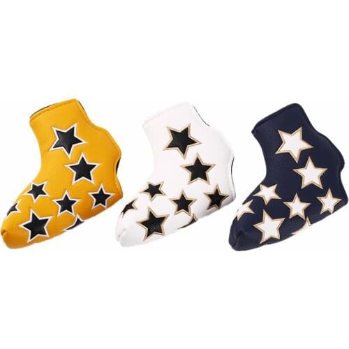 Golf Putter Cover Straight Head Cap Golf Accessories Star Golf Putter Cap Straight