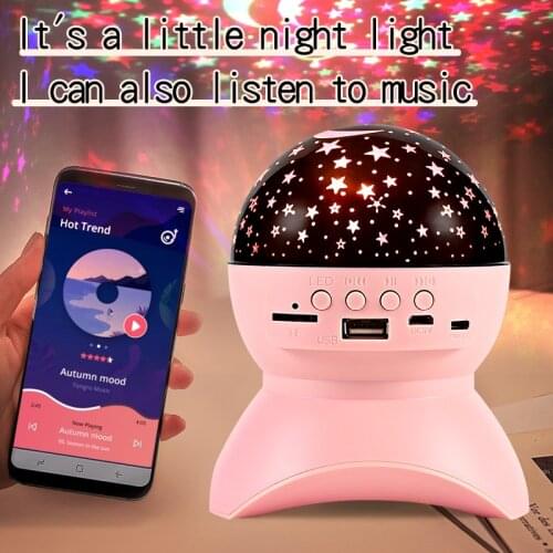 Starry Sky Lamp Projection Light DC5V USB Bluetooth Music Bedside Lamp Bedroom LED Starry Sky Night Light Kids Gift Lamp