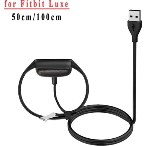50cm/100cm Magnetic USB Charging Cable for Fitbit Luxe Charger Dock Bracelet charger For Fitbit Luxe Smart Watch Accessories