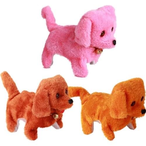 2020 New Electric Plush Toy Dog Walking Dog Electric Forward And Backward Will Call Glowing Dog Plush Kids Toy Gift