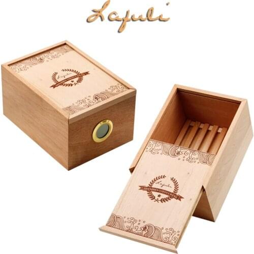 Original Cedar Wood Lined Cigar Cigarette Tobacco Cabinet Humidor Tobacco Storage Box Holder W/Humidifier Hygrometer For COHIBA