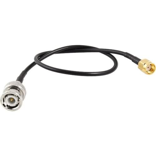 Plastic RF Pigtail Cable RP-SMA Male to BNC Male Adapter Connector 32.5cm Long