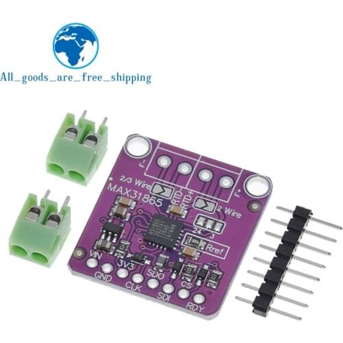 MAX31865 PT100 to PT1000 RTD-to-Digital Converter Board Temperature Thermocouple Sensor Amplifier Module 3.3V/5V For Arduino