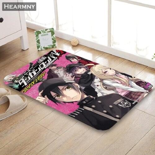 Nice Danganronpa Doormat Outdoor Floor Mat Home Creative Mat Super Soft Absorbent Bathroom Door Entrance Mat 40X60cm,50x80cm