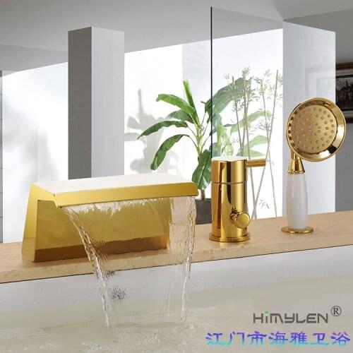 Himylen manufacturer wholesale high-grade titanium waterfall bathtub faucet The tap 000789