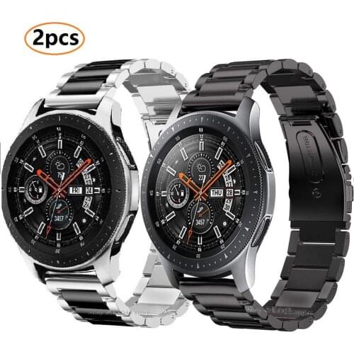 Huawei watch gt strap for samsung galaxy watch 46mm 42mm S3 Frontier active watch gold strap stainless steel bracelet watchband