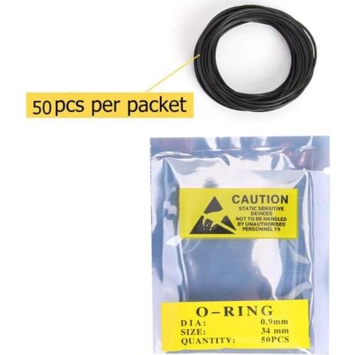 500pcs 0.9mm 31-40mm Rubber O-Ring Watch Back Seal Gasket Watch Repair Tool