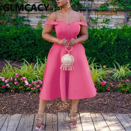 Women Off Shoulder Elegant Party Dress