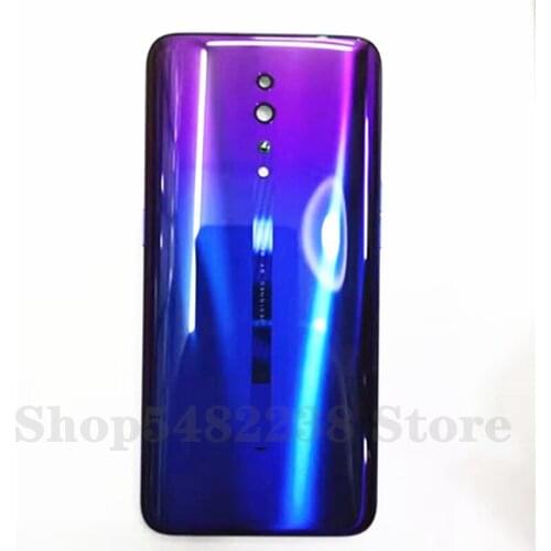 100% Original Glass battery cover For OPPO Reno Z Rear Housing door Mobile phone case back cover with side buttons Replacement