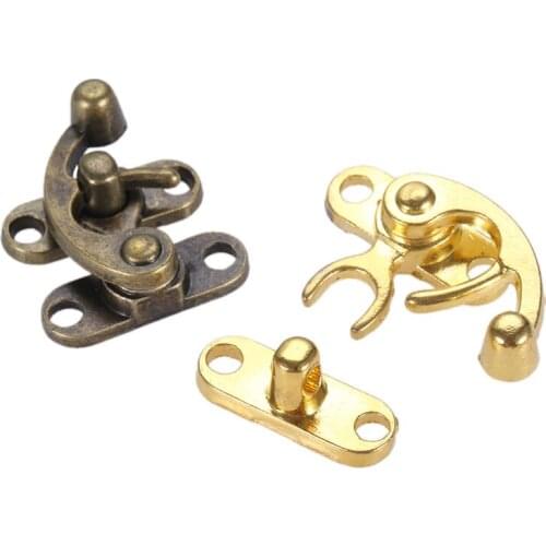 2x Bronze Tone Box Suitcase Toggle Latch Buckles Clasps Antique Style Metal Lock Zinc Alloy Wooden Box Lock Clasps 29*33mm