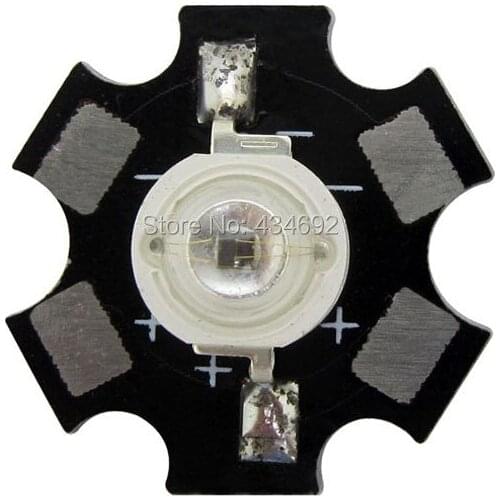 50PCS/LOT High Power 3W 730NM - 740NM Infrared Red Led Emitter Chip Beads 1.6-1.8V 350-800mA 20MM For CCTV Led Bulb Lamp Light