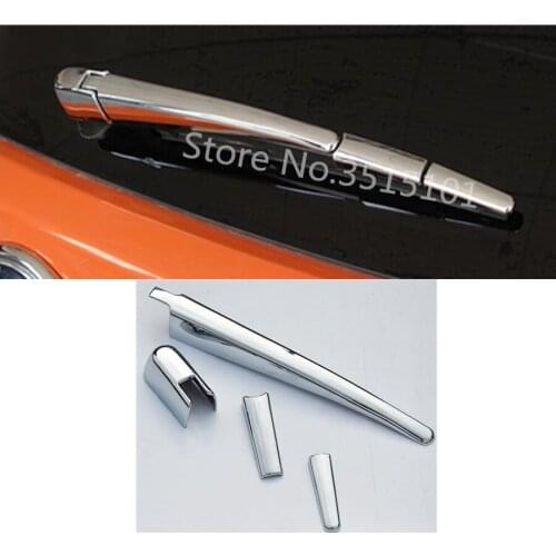 Car Rear Back Glass Wiper Wash Nozzle Frame Trim Tail Window Trim 4pcs For Subaru XV 2012 2013 2014 2015 2016