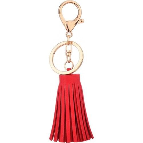 Keychain Leather Tassels Handbag Backpack Mini Bag Phone Key Ring Accessories Car Bag Charm Holiday Birthday Gift for Girls