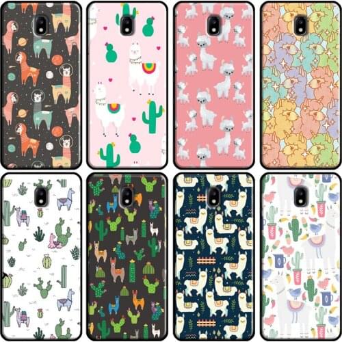 Llama Alpaca pattern Cover For Samsung Galaxy J1 J3 J4 J5 J6 J7 2016 2017 A3 A5 A6 A8 A9 J2 Core J8 2018 Cover