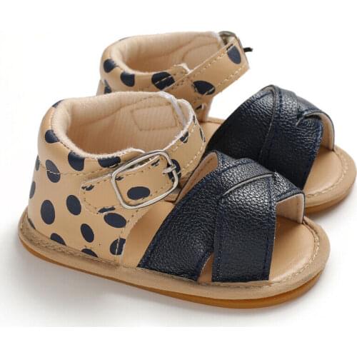 2019 Casual Children Girls Flower Sandals Kids Fashion Genuine Leather Shoes summer baby new scandals white gold dot shoes