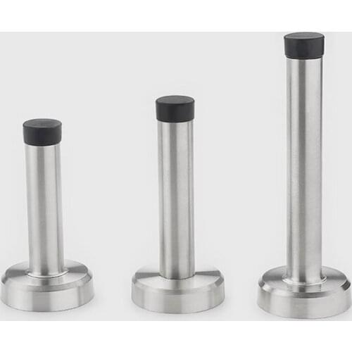 Door Stop Stopper Bumper Wall Mounted Protector Sound Dampening Stainless Steel MJ1106