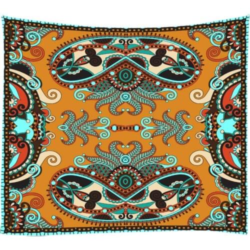 Ethnic Style National Customs Tapestry Wall Hanging Cloth Bed Spread Beach Towel Table Cloth House Decoration Living Room Deco