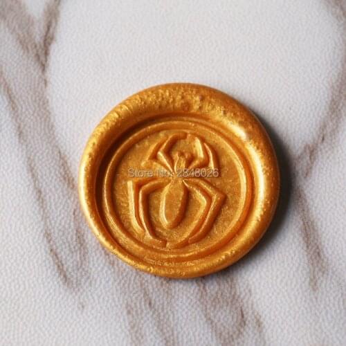 Spider wax seals custom design Wax Seal Stamp invitation,wax seal stamp,wedding card stamp,DIY Sealing Wax Stamp with wood Handl