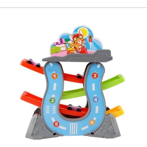 Car Gliding Tracks Toys Car Parking Racing Track Play Game Set Educational Rail Car Vehicle Toy For Children Kid