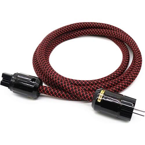 SCHUKO Furutech Two core silver plated Power Cord with EU Plug AC Power line hifi power cable AU US Plugs EU Power cable