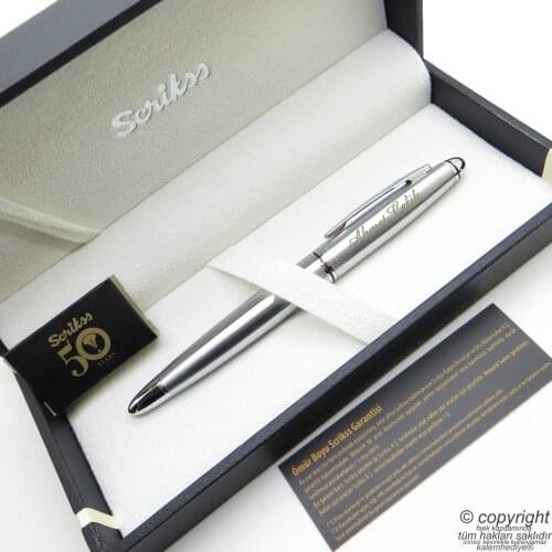 Scrikss 88 Chrome Fountain Pen | Scrikss Pen | İsme Special Pen | Gift Pen