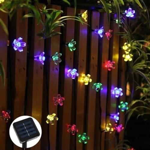 Fairy Light Solar Sakura Lights Solar Light Outdoor Festival Xmas Decor Durable Fairy String Light Garden Landscape Lamp