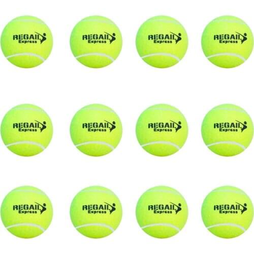 12 Pcs Tennis Balls For Training 100% High Quality Synthetic Fiber Quality Rubber Competition Standard Tenis Balls