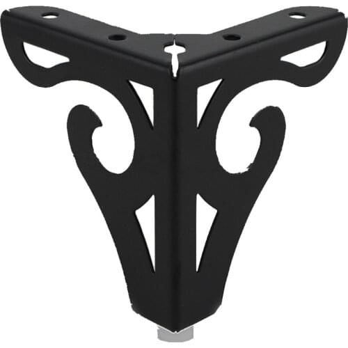 Pack of 4pcs) Furniture Legs Iron finish Cabinet Table Sofa Bed Feet Chrome /Black