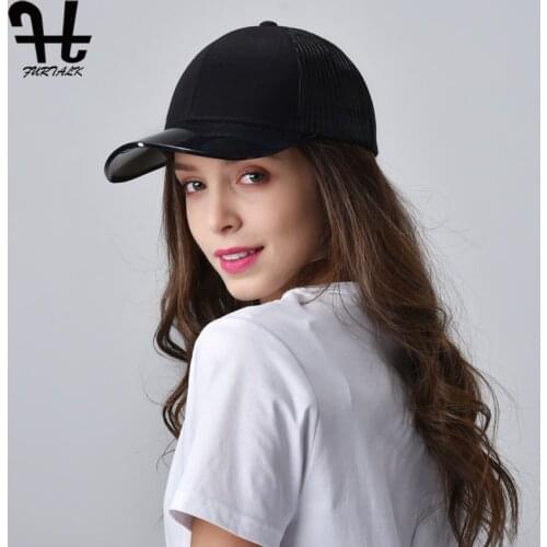 FURTALK Baseball Cap Women Summer Snapback Cap Ladies Black Hip Hop Mesh Trucker Caps Pink Female Baseball Hat for Girls