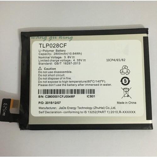 3.8V New High Quality TLp028CF 2800mAh Battery for Alcatel spare battery