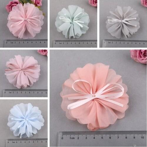 30 PCS/lot , 3.3" Ballerina Fabric Flowers for DIY Hair Accessories