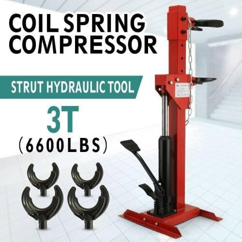 3T auto strut Car safe spring compressor hydraulic system 495-820mm adjustable size for car repairing