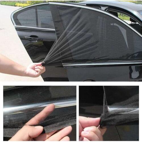 4pcs Car Window Sun Visor Shade Fabric Shield Net for BMW E36 E39 E46 E90 E91 E60 F30 F10 E34 X5 E53 E30 F20 E87 M Accessories